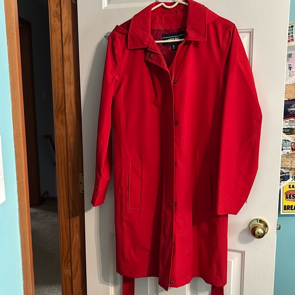 Waterproof Lands End trench coat